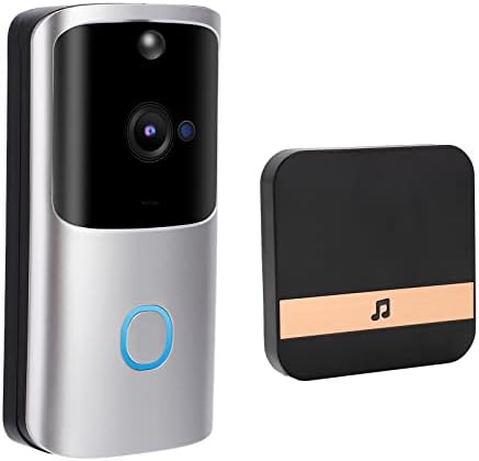 Kablosuz Kapı Kamera, 90-260 V Gümüş Döngü Kayıt Telefon Uzaktan Kumanda Izleme Alarm Video Kapı Zili Ev Güvenlik ıçin(3)