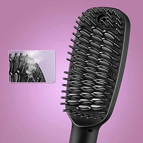 Elektrikli ısıtma tarak seramik elektrikli saç düzleştirici fırçası saç düzleştirici tarak kızlar bayanlar ıslak ve kuru saç