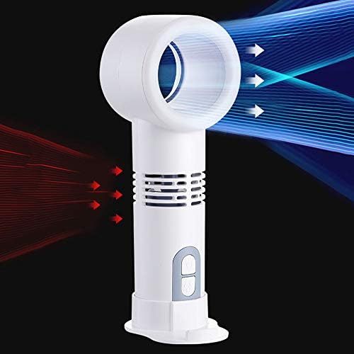 Deko Küçük Yapraksız Fan LED makyaj ışığı ve Akıllı Telefon Tutucu Tabanı ile Taşınabilir El Tutma, USB Şarj Büyük Rüzgar Enerjisi