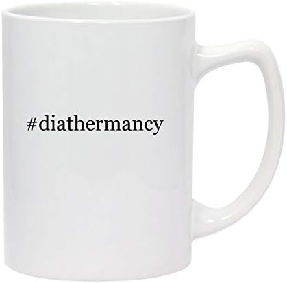diathermancy - 14oz Hashtag Beyaz Seramik Statesman Kahve Kupa