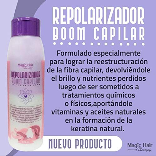 Sihirli Saç Terapisi Repolizador Boom Capilar, düzleştiriciler, saç kurutma makineleri, boyamadan kaynaklanan hasarlı saçlar