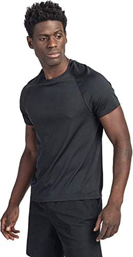 Anti-Koku, Nem Esneklik Teknolojisi ile Erkekler için Rhone Çok Yönlülük Dikişsiz Kısa Kollu / Egzersiz Gömlekleri