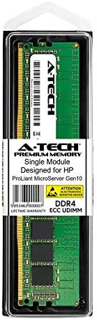 A-Tech 16 GB Modülü için HP ProLiant MicroServer Gen10 G10-DDR4 PC4-21300 2666 MHz ECC Tamponsuz UDIMM 2Rx8-Sunucu Özel Bellek