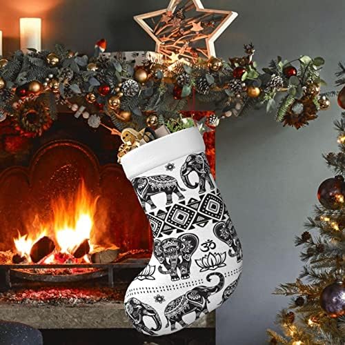 Gubndın Bohemian Fil Desen Led Noel Çorap Gece Lambası Süs Örme Dekorasyon hediye keseleri Çocuklar ıçin Parti Aksesuar Kutlamaları
