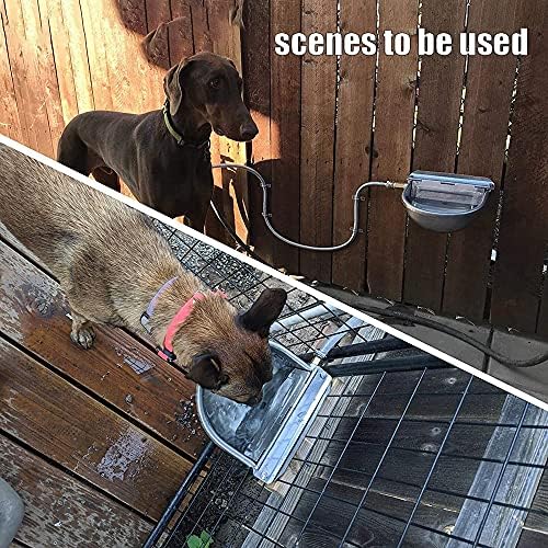 Otomatik Hayvancılık Waterer Sığır Su Çukuru Köpekler için Otomatik su kasesi Filtre Şamandıra Valfi ile Su Çukuru Drenaj Deliği
