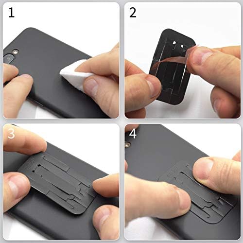 goBelt, Stand Fonksiyonlu Ultra İnce Akıllı Telefon Tutacağı, 1mm Kalınlığında-Siyah