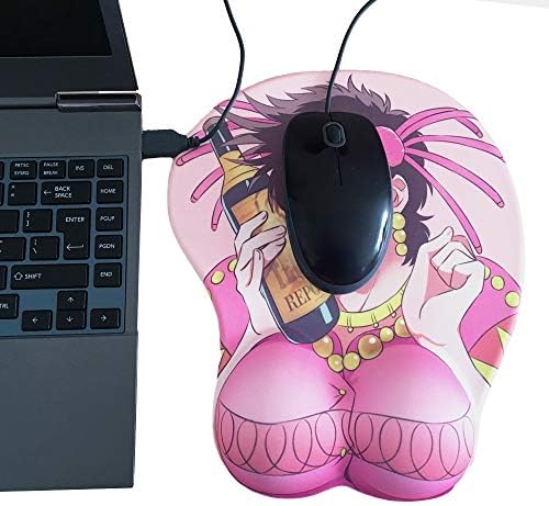 Anime fare altlığı Bilek Istirahat Desteği ile Yumuşak Silikon Ergonomik 3D Mouse Pad Mat Oyun Mousepad Bilgisayar Dizüstü Bilgisayarlar