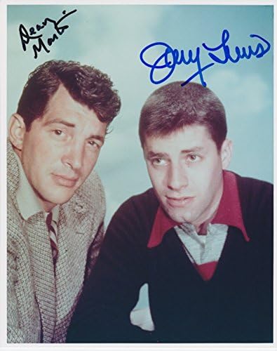Dean Martin ve Jerry Lewis imzalı 8x10 fotoğraf