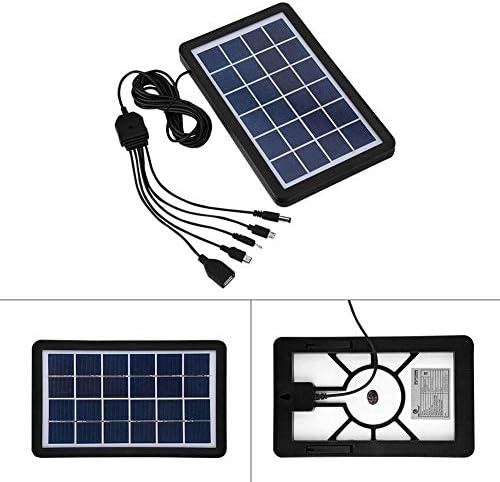 Richer-R Güneş Paneli, 5-in-1 Kablo ile Güneş Paneli Poli Silikon Güneş Pili %93 ışık Geçirgenliği %18 Dönüşüm Oranı Güneş Paneli