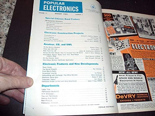 Popüler Elektronik Ağustos 1962 Gizli Sinyaller Algılamaya Nasıl Meydan Okuyor, CB