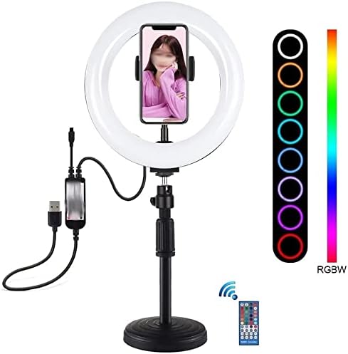 Rcsınway 7.9 İnç Özçekim halka ışık Tiktok Video Fotoğrafçılığı için Mobil Tutucu Standı ile LED halka ışık Kiti Canlı Yayın