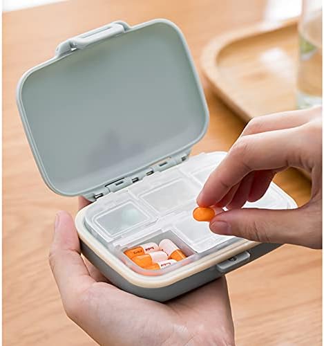 PZJ-Hap Kutusu Taşınabilir 2 Pcs Hap Organizatör BPA Ücretsiz Bölmeleri Büyük Kapasiteli Tıp Ajanda Seyahat Ilaç kutusu Günlük