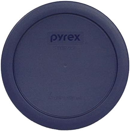 Pyrex 4 Bardak Yuvarlak Plastik Kapak, Lacivert