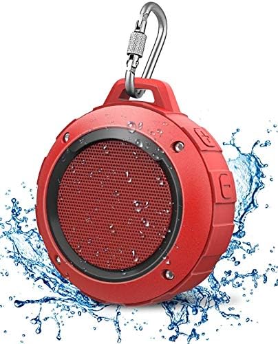 Açık Su Geçirmez Bluetooth Hoparlör, Kunodi Kablosuz Taşınabilir Mini Duş Seyahat Hoparlör Subwoofer ile, Gelişmiş Bas, Dahili