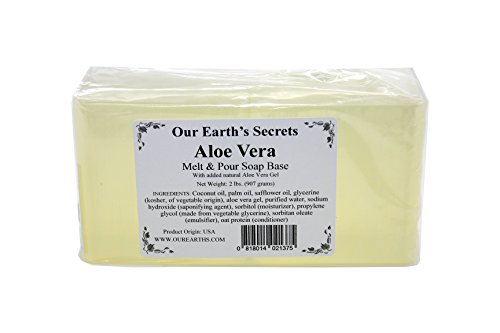 Dünyamızın Sırları - 2 Lbs Eritin ve Sabun Tabanı Dökün-Aloe Vera