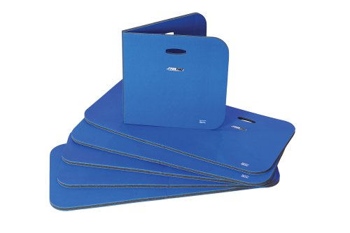 Katlama Egzersizi için Sportime Yüksek Yoğunluklu Çapraz Bağlı Polietilen Mat, Mavi, 4 'L x 2' W (6'lı Set)