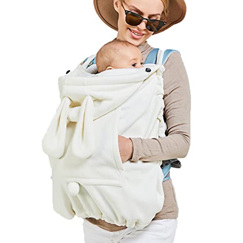 Putybudy Bebek Taşıyıcı Kapak, Kapşonlu Sıkı Pelerin için Bebek, Rüzgar Geçirmez Yumuşak Bebek Arabası Kış Kapak ile Cep, Çok