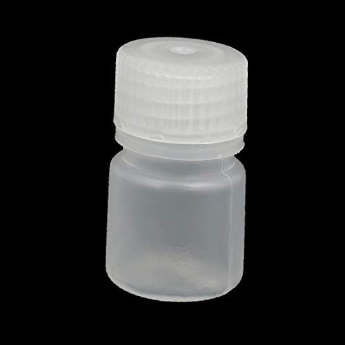 X-DREE 5 ml PP Plastik Yuvarlak Şekilli Dar Ağız Şişe Temizle 2 adet (Botella de boca estrecha de plástico redondo de 5 ml PP