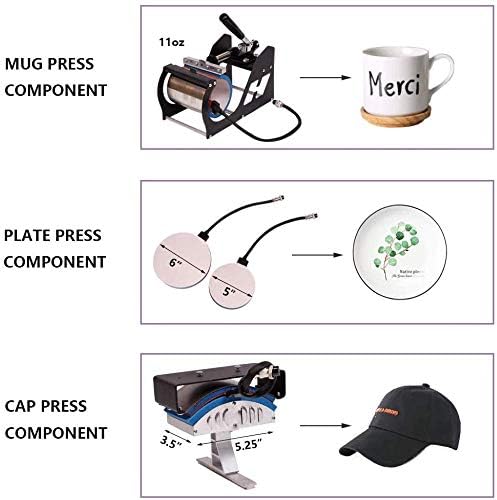 Tinkeal ısı basın makinesi süblimasyon salıncak uzak ısı basın 12x15 kapaklı baskı transferi makinesi için T-Shirt şapka kupa