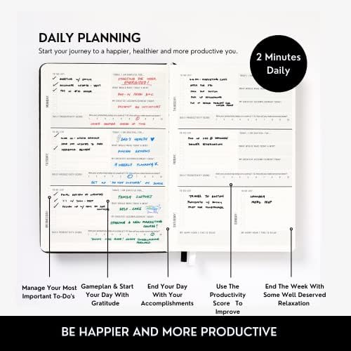 İş / Yaşam Verimlilik Planlayıcısı, Hedef Planlayıcısı, İş Planlayıcısı / Günlük Günlük, İş Planlayıcısı ve Şükran Günlüğü ile