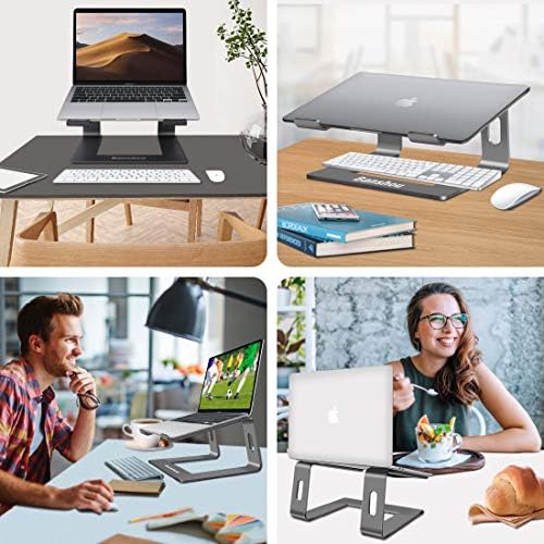 Banshou Alüminyum laptop standı Masası ile Uyumlu Mac MacBook Pro Air Apple Dizüstü, Ayrılabilir Taşınabilir Tutucu Ergonomik
