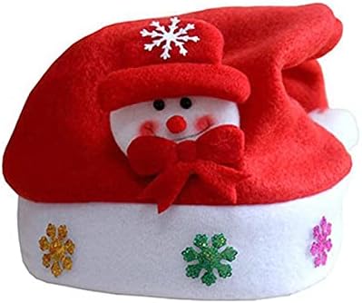 HFBDX Noel Süs Dekorasyon Noel Şapka Noel Baba Şapka Çocuk Bayanlar Erkek Erkek Kız Şapka Noel Partisi Sahne (Renk: Kardan Adam)