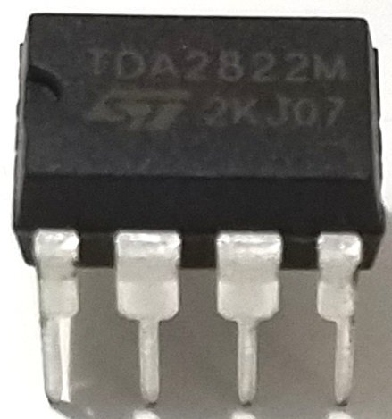 Jürili Mühendislik STMicroelectronics TDA2822M IC TDA2822 Çift Düşük Voltajlı Güç Amplifikatörü IC ve İşlenmiş Kontak Pimli 8