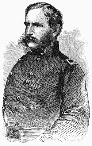 Christopher C Augur N (1821-1898) Amerikan Ordusu Subayı Ahşap Gravür Amerikan 1863 tarafından Bir Fotoğraf Poster Baskı Sonra
