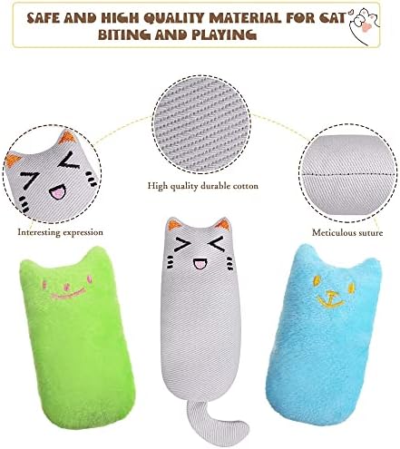 Noel Kedi Oyuncaklar için Kapalı Kediler, sevimli Kedi Oyuncaklar Interaktif Kedi Oyuncak Seti Dahil Yumuşak Kedi Oyuncak Topları