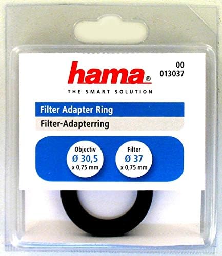 37mm Filtrelemek için Hama Filtre Adım Halkası Lensi 30.5 mm [13037]