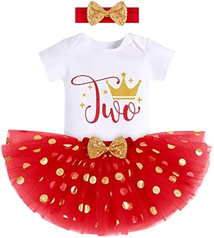 Bebek Kız 1st/2nd/3rd Doğum Günü Pastası Smash Vahşi Bir Parti Giysileri Set Çocuklar için Prenses Taç Romper Altın Puanl Elbise