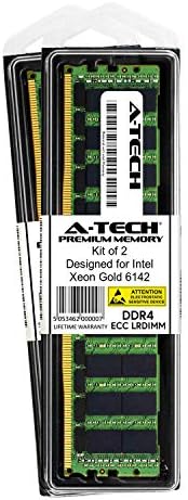 A-Tech 128 GB Kiti (2x64 GB) için Intel Xeon Altın 6142-DDR4 PC4-21300 2666 MHz ECC Yük Azaltılmış LRDIMM 4rx4-Sunucu Bellek