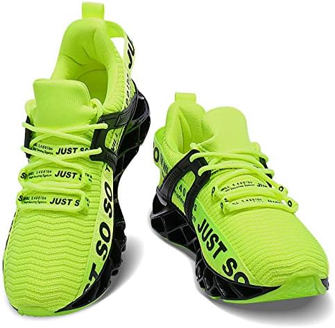 JSLEAP Erkek koşu ayakkabıları Yürüyüş Kaymaz Bıçak Tipi Sneakers