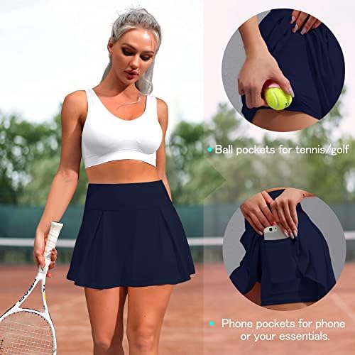 ZHENWEİ kadın Tenis Etek Şort ile Atletik Golf Spor Koşu Skorts Yürüyüş Activewear ile Cepler